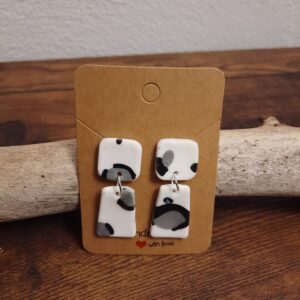 Ohrstecker Schneeleopard
